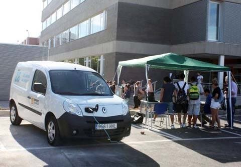 La UV utiliza el vehículo eléctrico para la distribución interna de mercancías