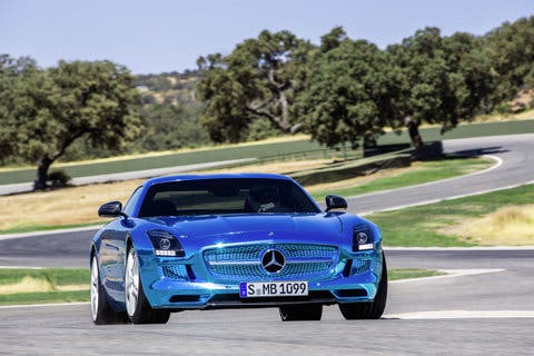 Mercedes-AMG SLS AMG Coupé Electric Drive al detalle. el superdeportivo eléctrico más potente del mundo