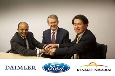 Ford, Daimler y Renault-Nissan venderan coches de pila de combustible en 2017