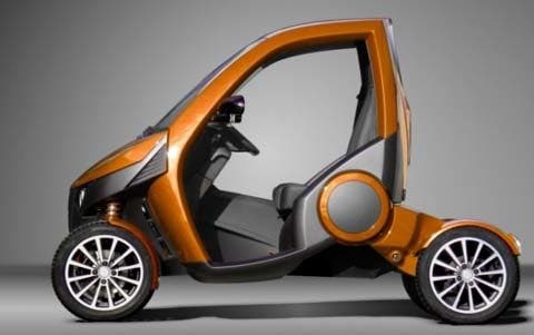 Un coche eléctrico, urbano y plegable, ¿rival para el Hiriko y Twizy?