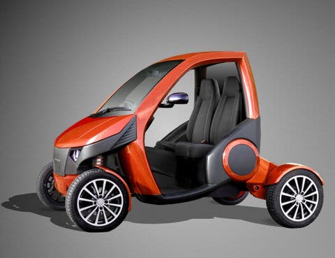 Coche plegable, urbano y eléctrico