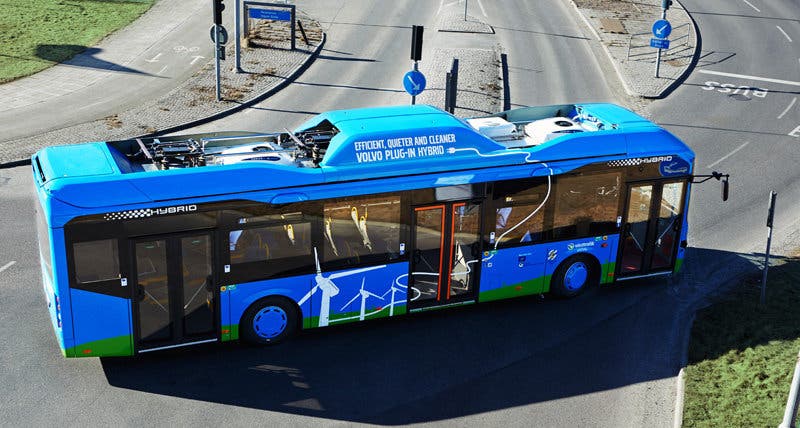 ABB y Volvo desarrollan autobuses eléctricos e híbridos de carga rápida
