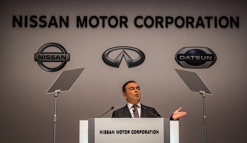 Carlos Ghosn, presidente y CEO de Nissan, informÛ los resultados de la compaÒÌa a los accionistas y los planes para continuar el crecimiento durante el presente aÒo fiscal.