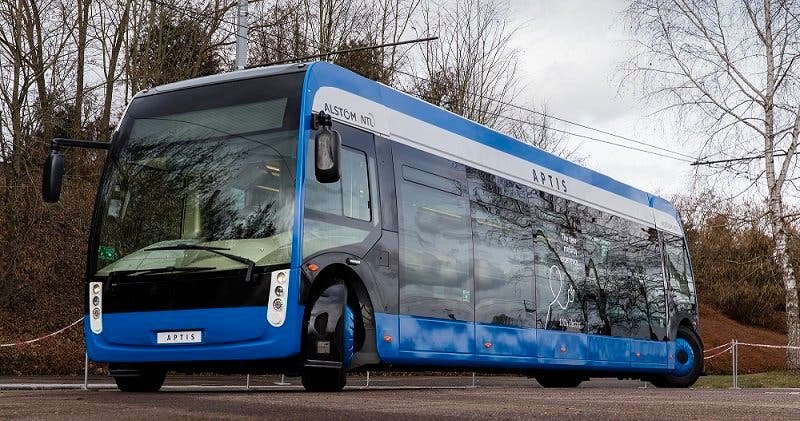 Aptis, véhicule 100%; électrique; Alstom; NTL