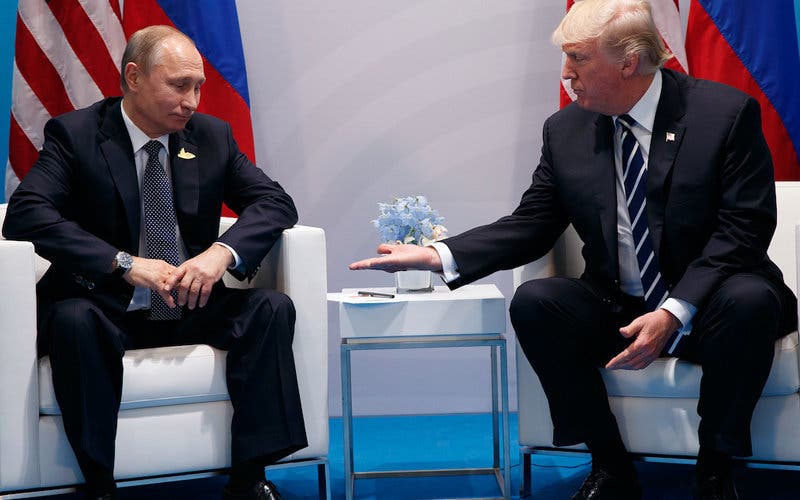 Donald Trump y Vladimir Putin en 2017