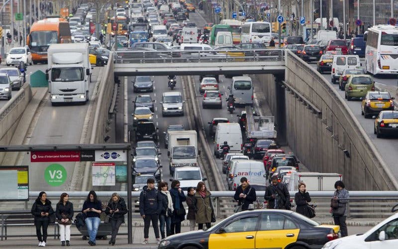 Contaminacion coches Barcelona