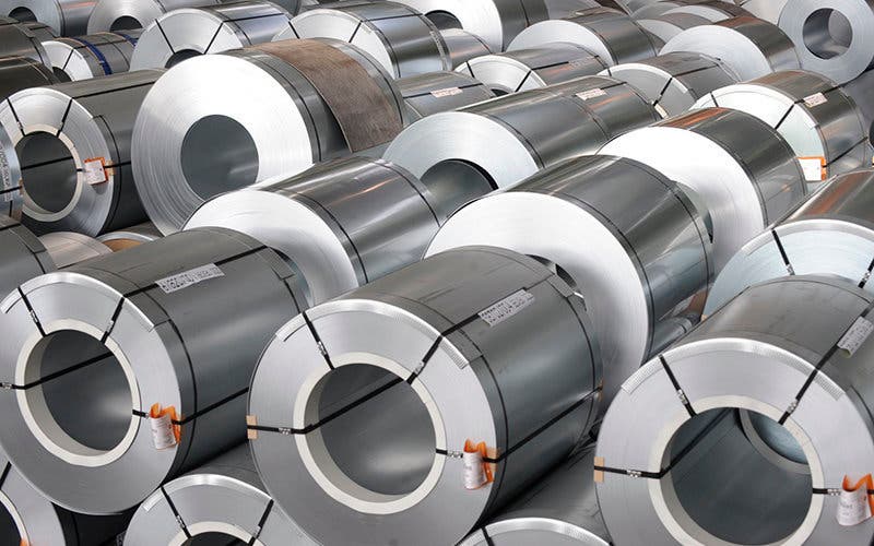 Flat-rolled steel lies at Germany's second-largest steel firm Salzgitter on March 24, 2010 in Salzgitter, northern Germany. Salzgitter will present annual results during a press conference on March 26, 2010. AFP PHOTO DDP/ NIGEL TREBLIN GERMANY OUT (Photo credit should read NIGEL TREBLIN/AFP/Getty Images)