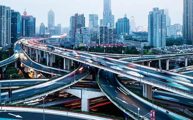 highway-congestion-complex-highway-system