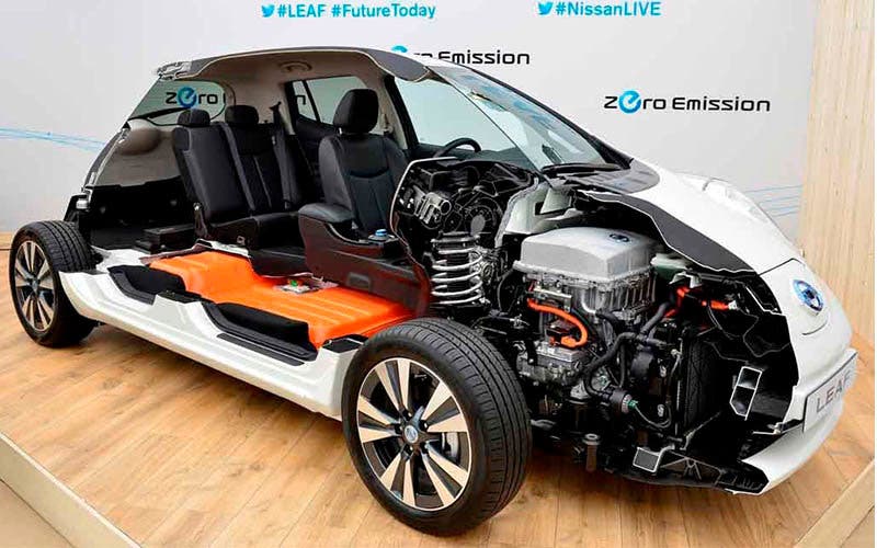 Componentes eléctricos del Nissan Leaf de primera generación