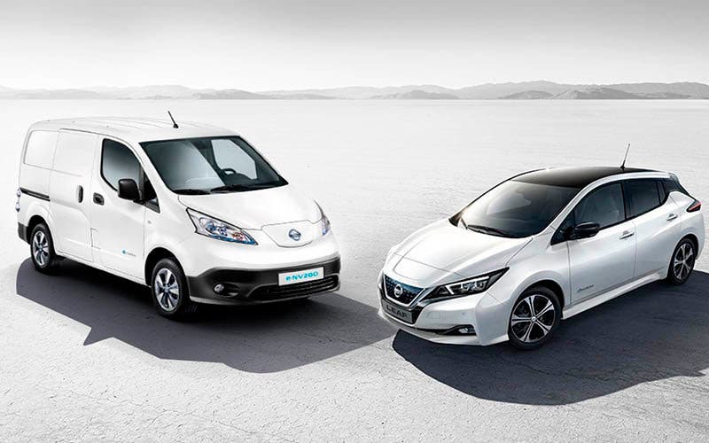Gama eléctrica de Nissan Leaf y e-NV200