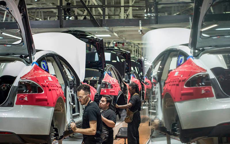 Líneas de montaje del Tesla Model 3