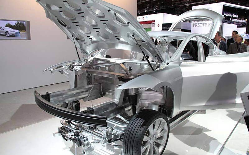 Estructura de un Tesla Model 3