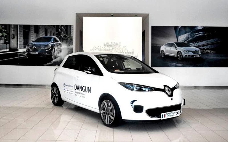 Renault Zoe equipado con el sistema de conducción autónoma de Renault Samsung Motors