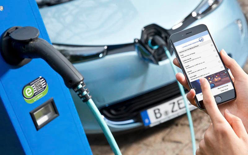 Punto de recarga perteneciente a la plataforma interoperable de Hubject