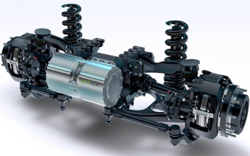 Eje eléctrico de AxleTech y Thor Trucks