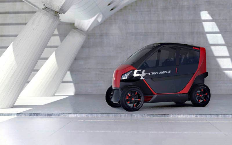 City Transformer presenta su coche eléctrico plegable