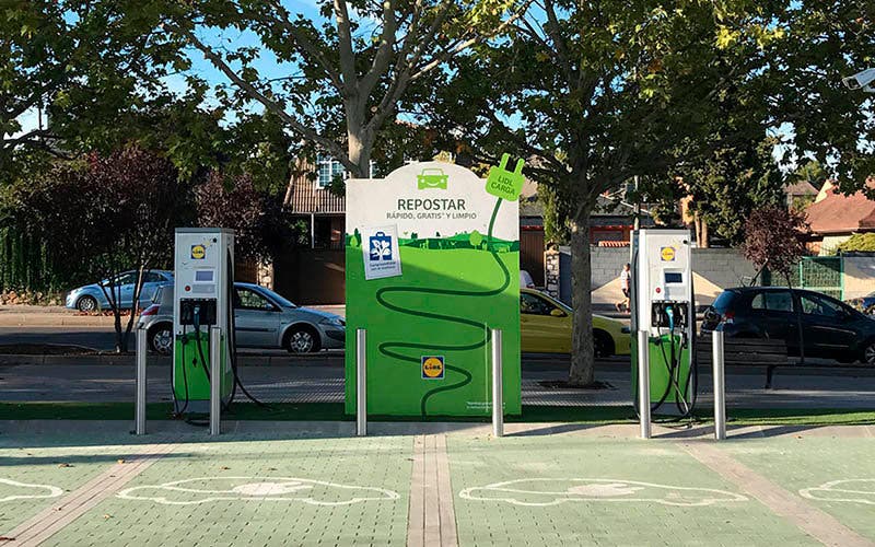 Punto de recarga de Lidl en Coslada, Madrid