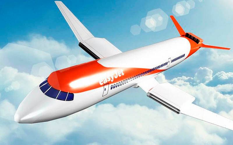 Render del prototipo del avión de EasyJet y Wright Electric
