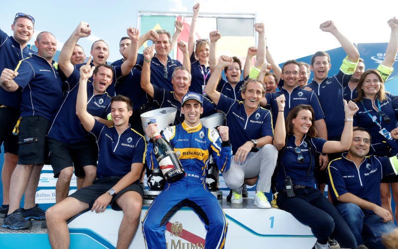 Buemi ganando el título de Fórmula E (Fuente: Newspress)