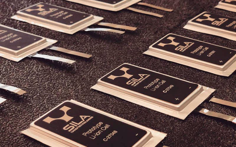 prptotipos de celdas de batería con ánodo de silico de Sila Nanotechnologies