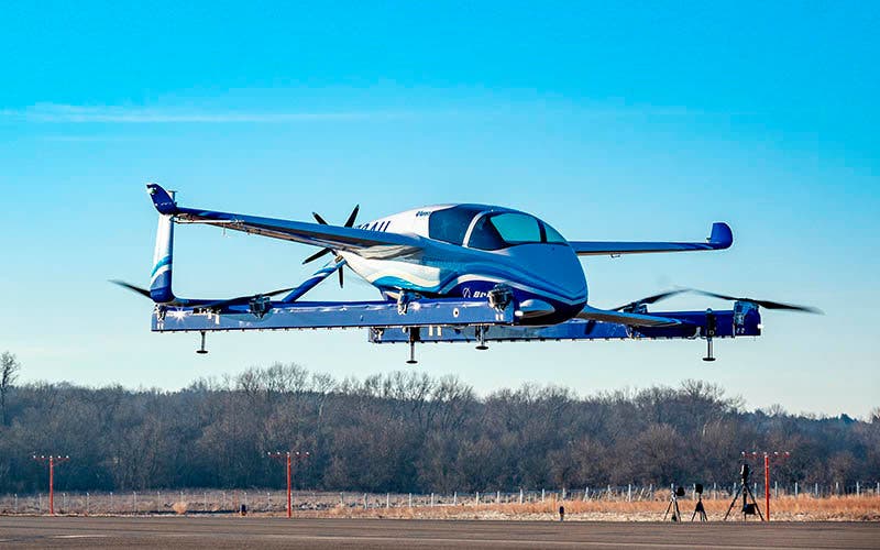 Primeras pruebas con el eVTOL de Boeing en el Aeropuerto de Manassas, Virginia