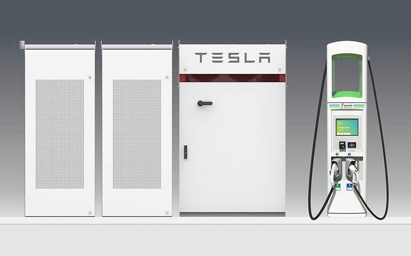 Electrify America & Tesla cargadores