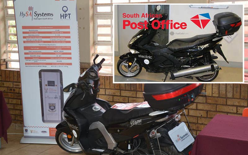 correos-sudafrica-moto-electrica-hidrogeno-pila-combustible