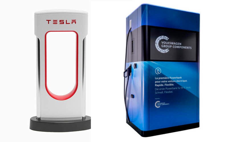 Tesla Supercharger VS Volkswagen’s mobile charging