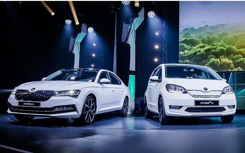 Skoda Superb PHEV y Skoda Citigoe iV