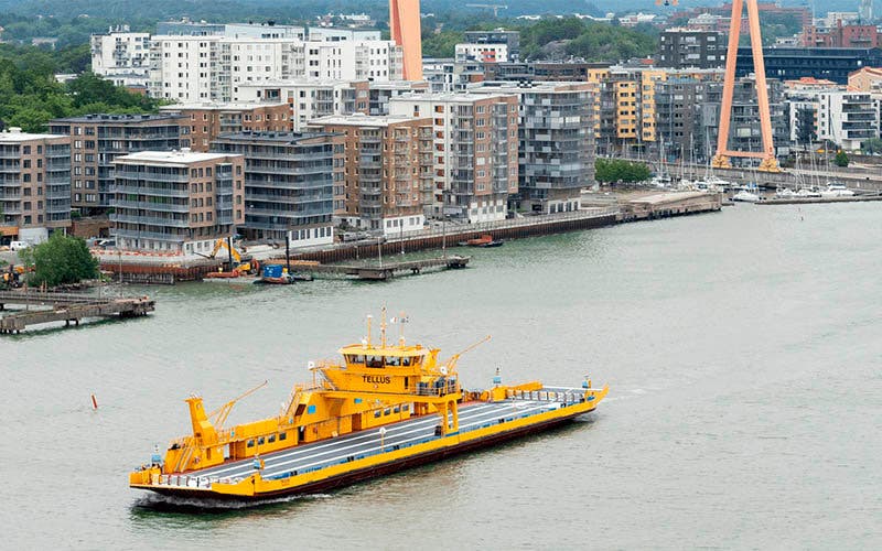 El Tellus es el ferry híbrido más grande de Suecia