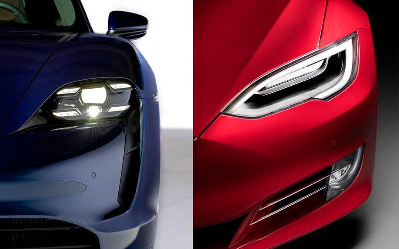 Porsche Taycan Turbo S VS Tesla Model S Performance