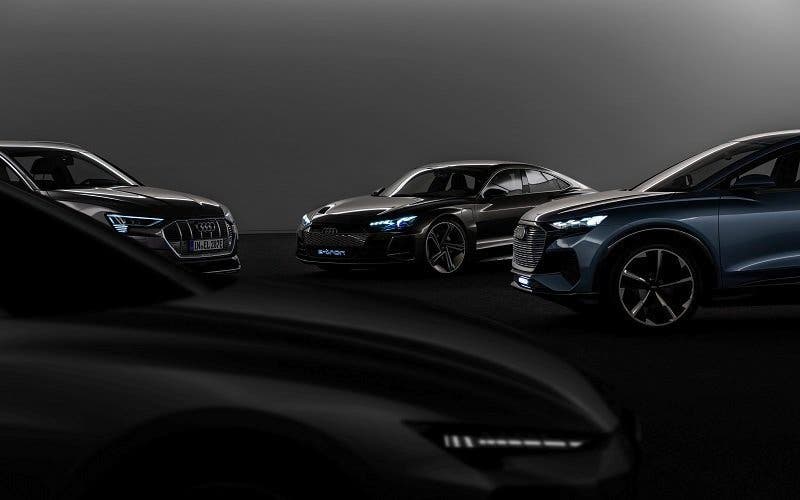 MLB evo (e-tron), J1-Performance Platform (e-tron GT concept), MEB (Q4 e-tron concept), PPE (design model Sportback-Layout).