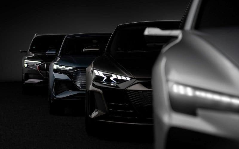 MLB evo (e-tron), J1-Performance Platform (e-tron GT concept), MEB (Q4 e-tron concept), PPE (design model Sportback-Layout).