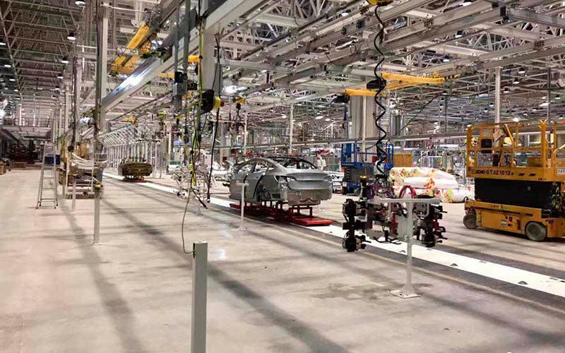 Imagen filtrada de la Gigafactoría 3 de Tesla en Shanghái