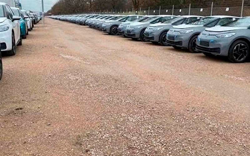 Una de las campas donde los Volkswagen ID