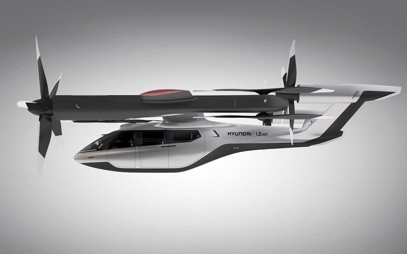 avión eléctrico Hyundai Uber