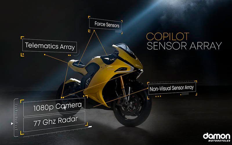 Tecnología Copilot de Damon Motorcycles