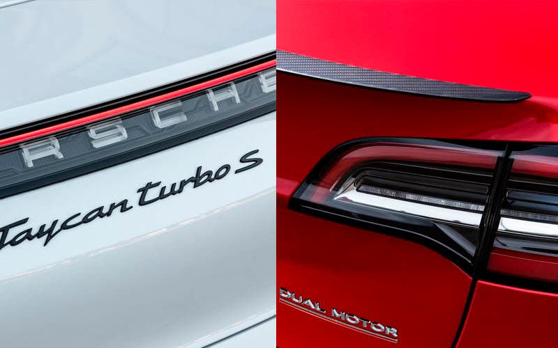 Porsche Taycan VS Tesla Model 3