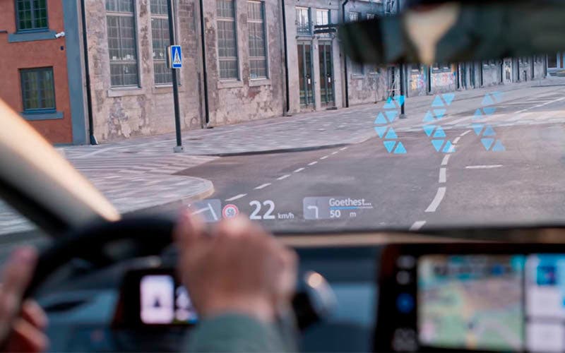 Pantalla de realidad aumentada del Volkswagen ID.3
