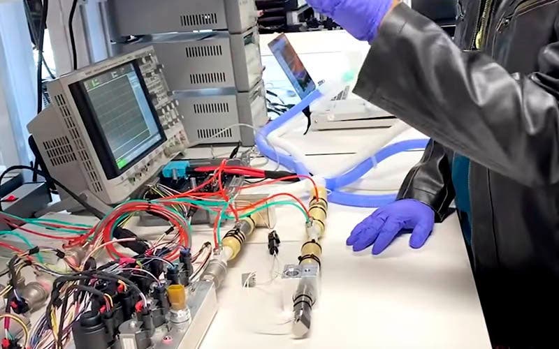 Prototipo respirador sanitario Tesla