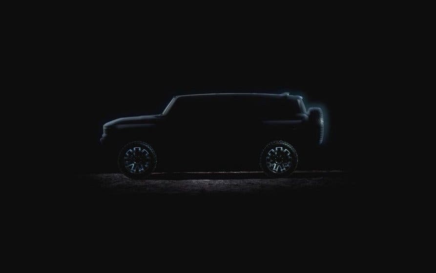 Silueta del Hummer EV en formato SUV