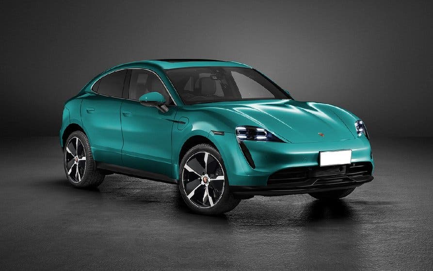 Recreación de la segunda generación del Porsche Macan, un coche completamente eléctrico.