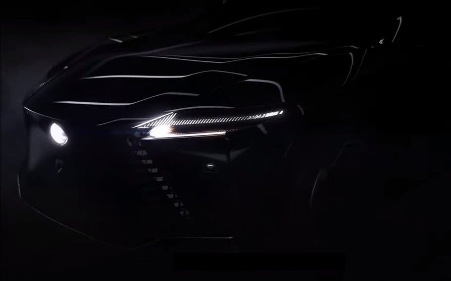 Teaser del nuevo SUV eléctrico de Lexus.