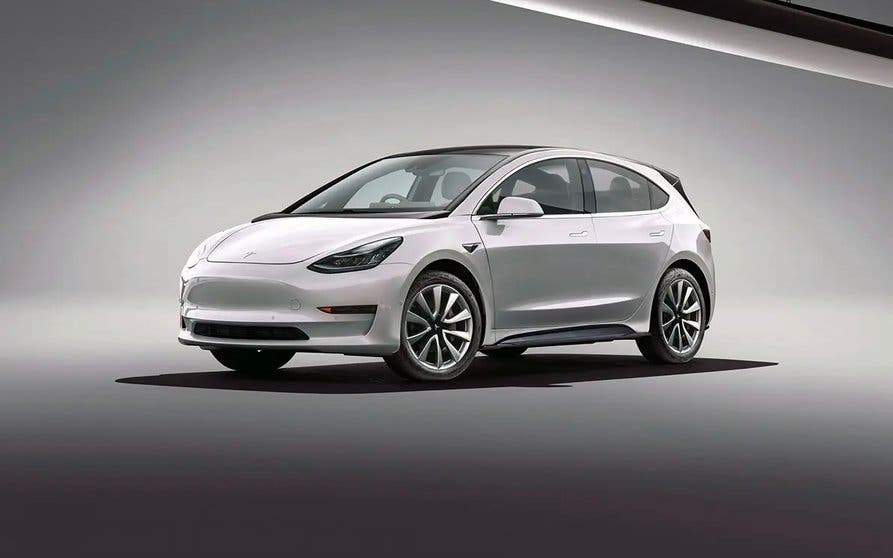 Render del Tesla compacto.