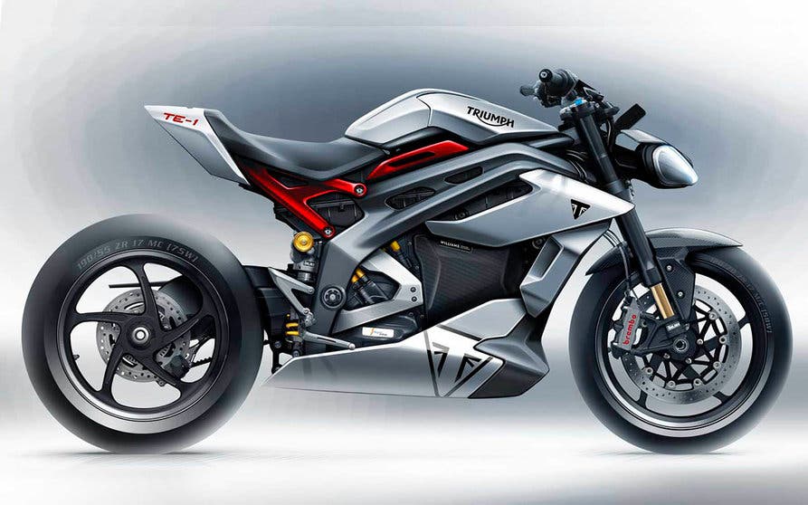 boceto prototipo moto electrica triumph