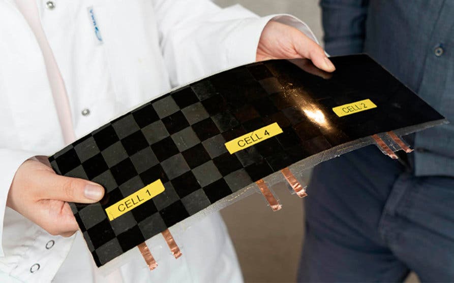 Bateria sin masa fibra de carbono universidad Chalmers