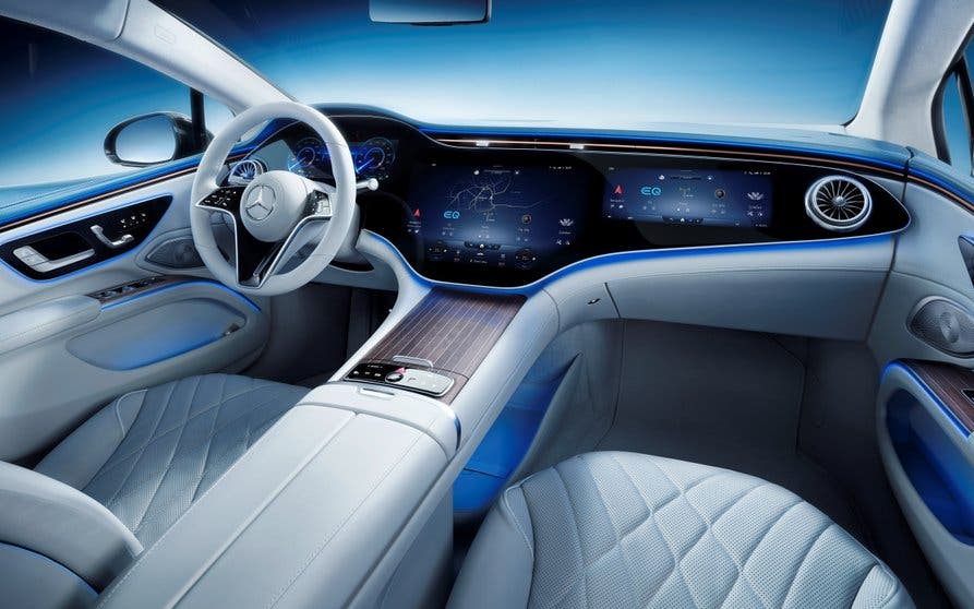 Mercedes-EQ, EQS, Interieur, MBUX Hyperscreen
Mercedes-EQ, EQS, Interior, MBUX Hyperscreen