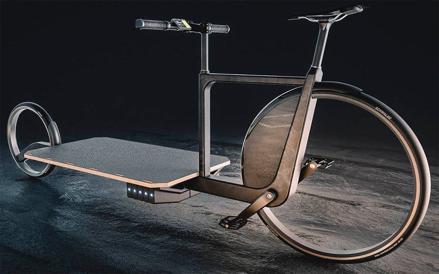 LARA bicicleta electrica de carga modular sin radios Alexander Kaula.