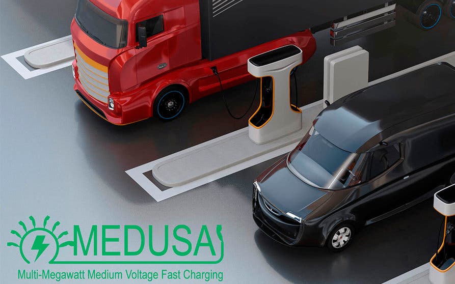 Proyecto Medusa estacion carga rapida vehiuclos electricos pesados