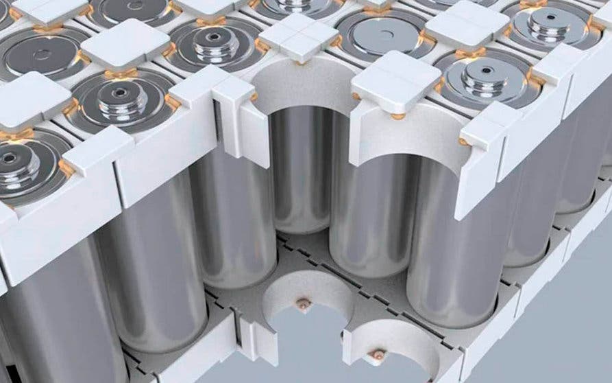 Celdas cilindricas baterias coches electricos eficiencia